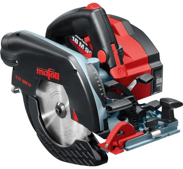 Mafell Batteridriven cirkelsåg K 55 18M bl i T-MAX-väska