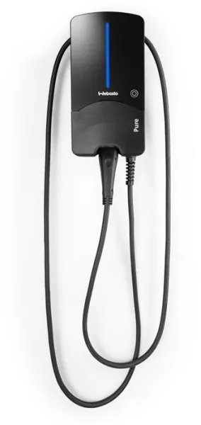 Webasto Pure Ladeboks 11 kW Type 2 Black Edition med 7 mtr. kabel - Integreret Type B fejlströmsrelä