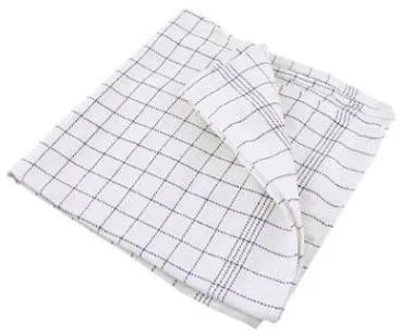 Kökshandduk blå-rutig, 50x100 cm.