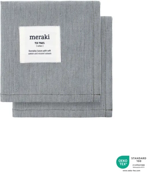 Diskhandduk, Verum, Ljusgrå/Armégrön