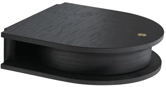 Northern Valet Väggmonterad Hylla med Låda Svart Ek