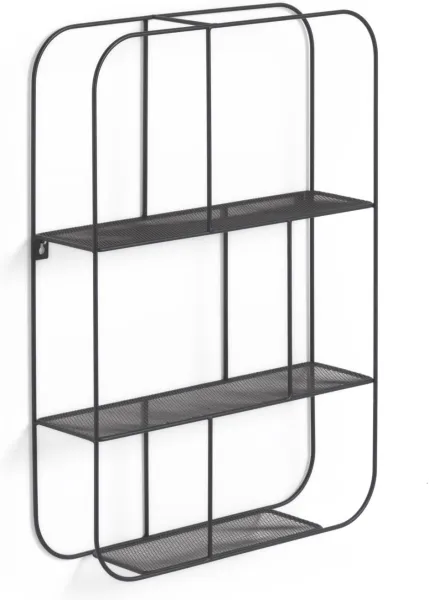 Veneranda, Vägg­hylla, svart, H60x42x15 cm