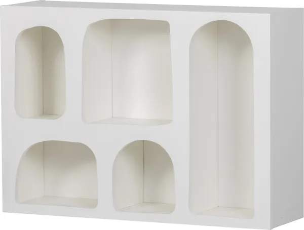Caz, Vägg­hylla, vit, H57x23x80 cm